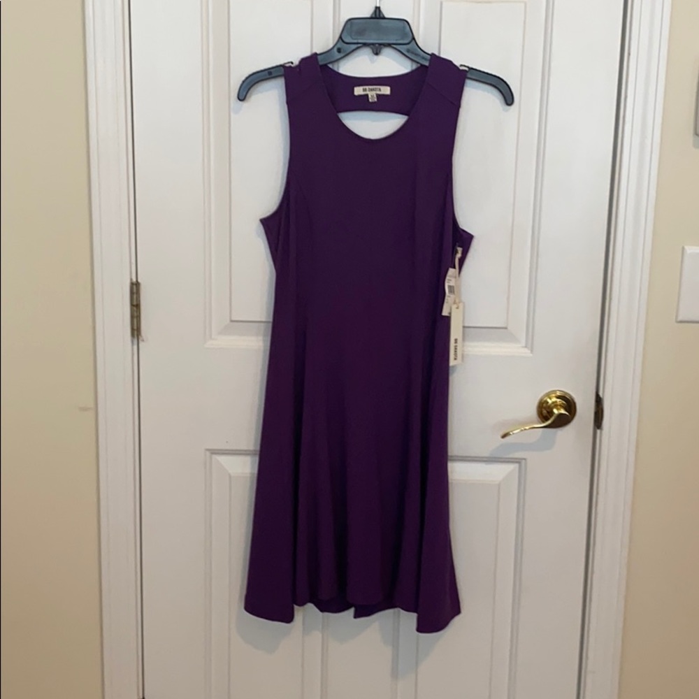 Gorgeous royal purple sleeveless dress.